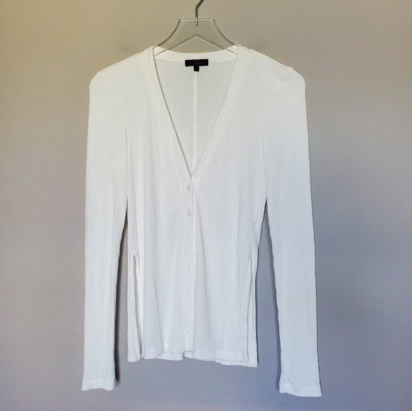 The Range Alloy Ribbed LS Button Down Cream Size S - Picture 3 of 8